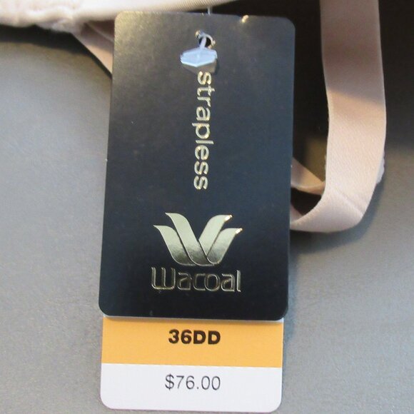 Wacoal Red Carpet Women's Full Figure Underwire Strapless Bra, Sand Nude 5, 36DD - Picture 7 of 9